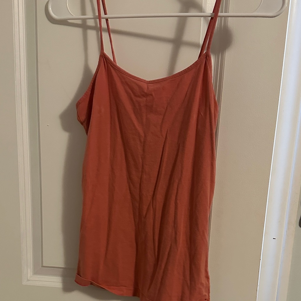 No Boundaries Coral Camisole with Thin Straps